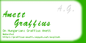 anett graffius business card